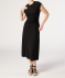 Sommerkleid mit Knotendetail schwarz