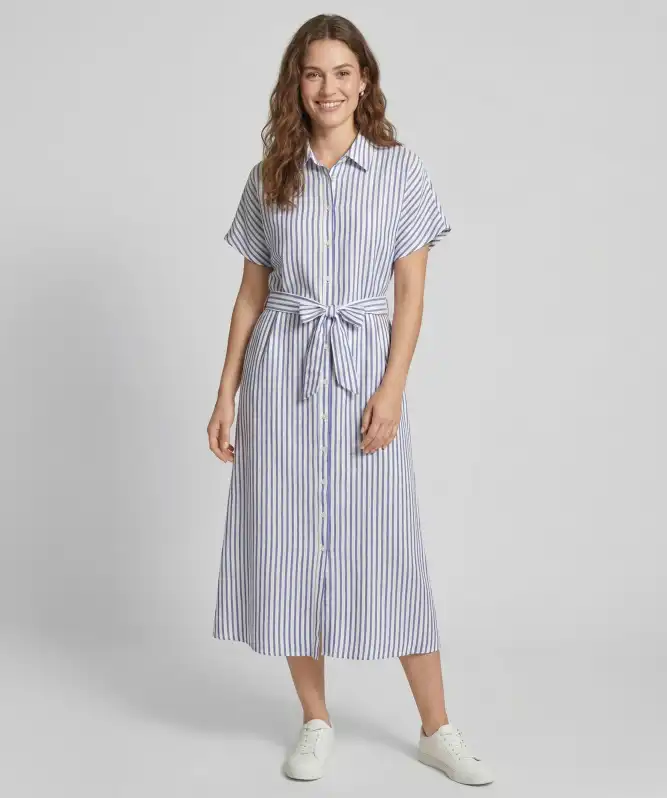 Gestreiftes Midikleid