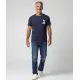 T-Shirt in Dunkelblau aus Baumwolle