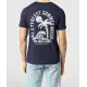 T-Shirt in Dunkelblau aus Baumwolle