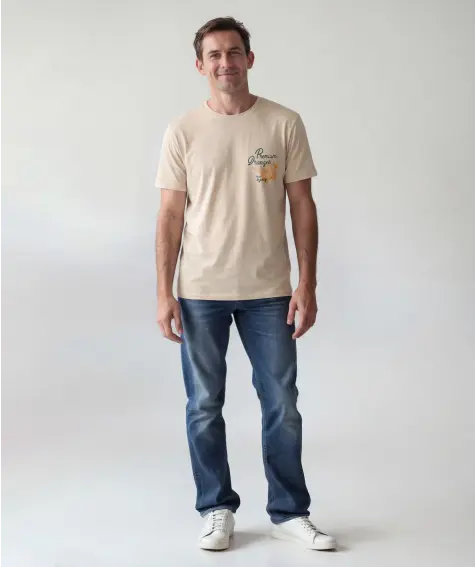 T-Shirt mit Front- und Rückenprint