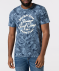 T-shirt met all-over print lichtblauw