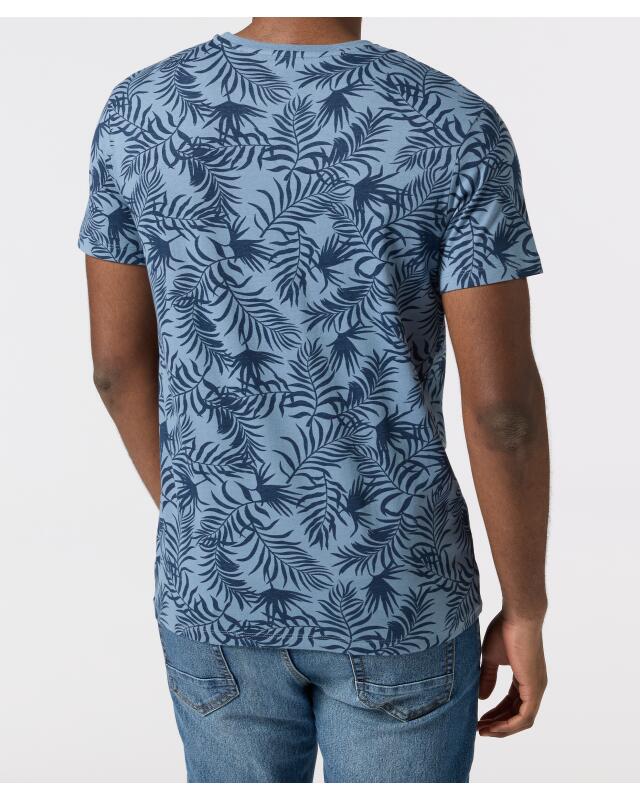 تيشيرت بطبعة شاملة للرجال، أزرق فاتح (KiK T-Shirt mit Allover-Print (hellblau)) — KiK, منتج ألماني أصلي في المغرب
