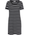 Gestreiftes Kleid schwarz/weiß