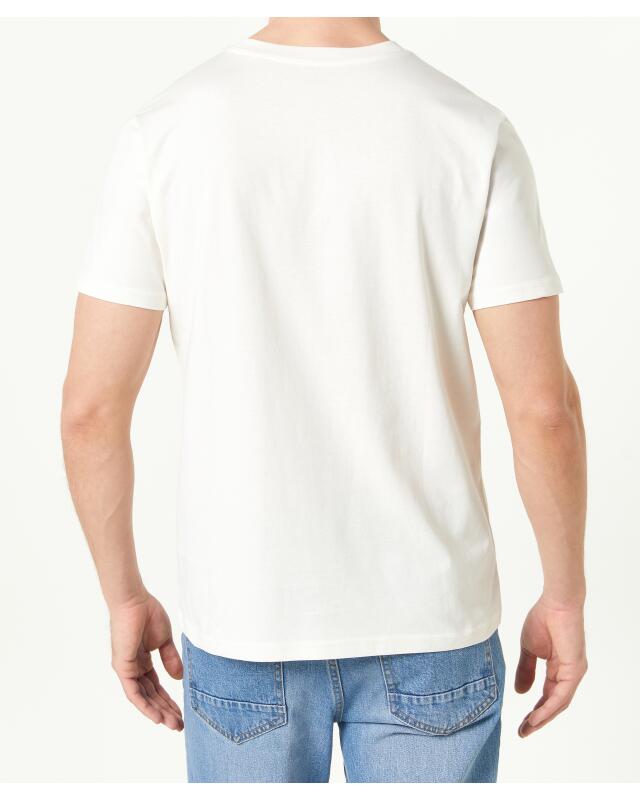 T-shirt surf homme, blanc cassé (KiK T-Shirt Surfing (offwhite)) — KiK, produit allemand authentique au Maroc