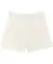 Shorts mit Lochstickereien weiß