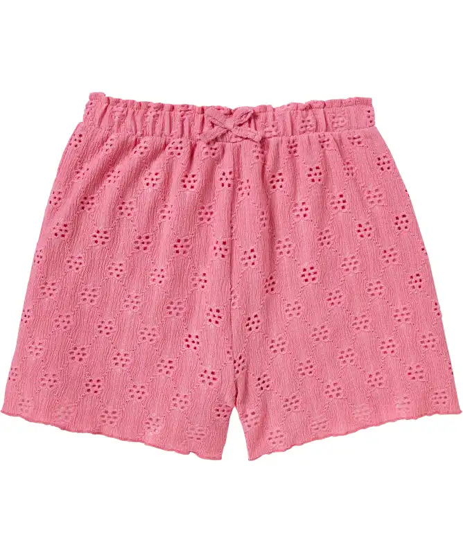 Kinder korte broek met oogjesborduursel