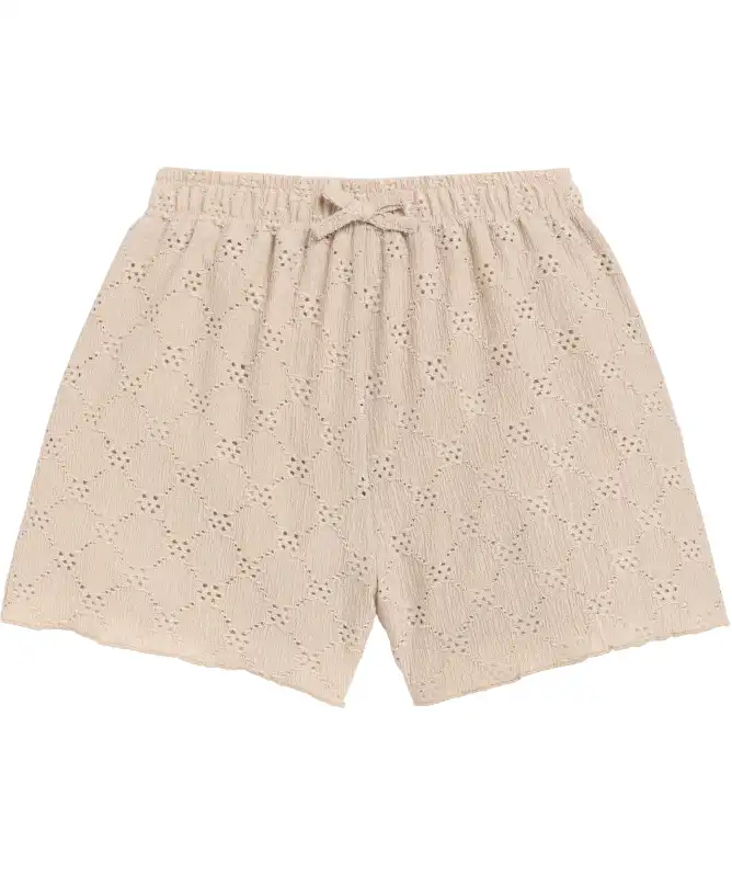 Kinder korte broek met oogjesborduursel