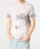 T-Shirt mit Palmen weiß
