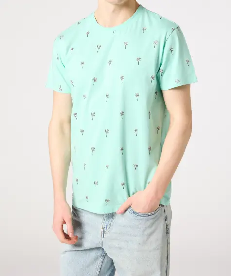 T-Shirt mit Palmen