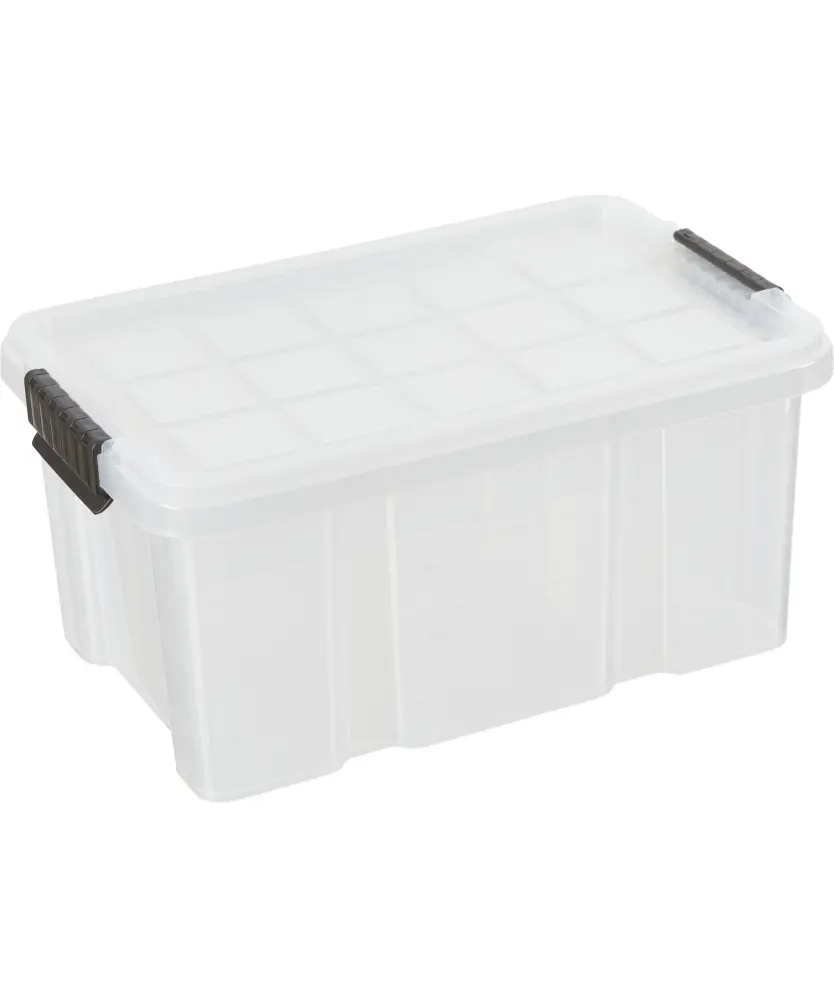 Eurobox 5 l mit Clipdeckel, transparent