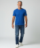 T-Shirt mit Waffelstruktur royalblau