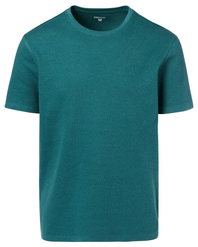 T-shirt effet gaufré homme, vert sapin (KiK T-Shirt mit Waffelstruktur (tanne)) — KiK, produit allemand authentique au Maroc