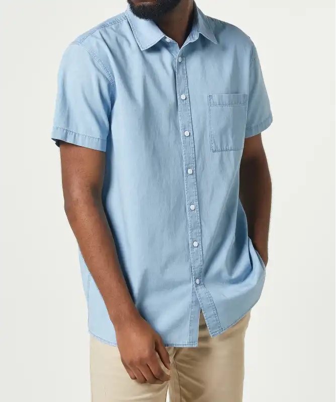 Blouse met korte mouwen