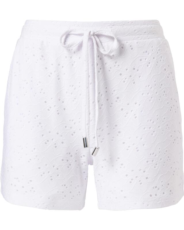 شورت بتطريز مثقب للنساء، أبيض (KiK Shorts mit Lochstickereien (weiß)) — KiK, منتج ألماني أصلي في المغرب