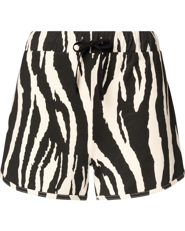 Short à motif zèbre femme, noir imprimé (KiK Shorts mit Zebramuster (schwarz bedruckt)) — KiK, produit allemand authentique au Maroc