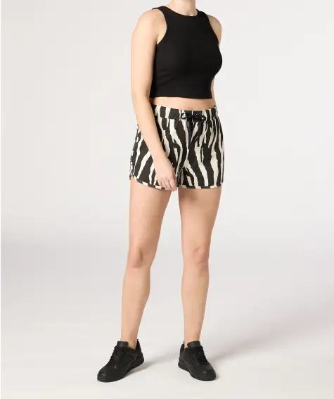 Shorts mit Zebramuster
