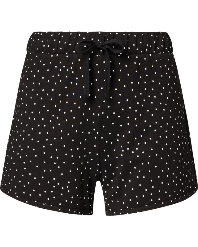 Short à pois femme, noir à pois (KiK Gepunktet Shorts (schwarz gepunktet)) — KiK, produit allemand authentique au Maroc