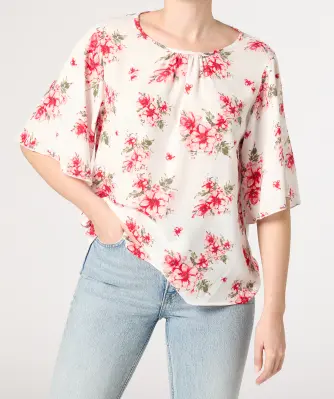 Bluse mit Blumenmuster