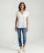 Mousseline blouse wit