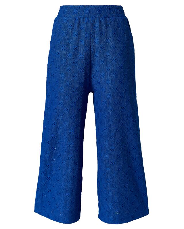 Culottes with broderie anglaise for women, blue (KiK Culotte mit Lochstickereien (blau)) — KiK, authentic German product in Morocco