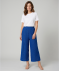 Culotte mit Lochstickereien blau
