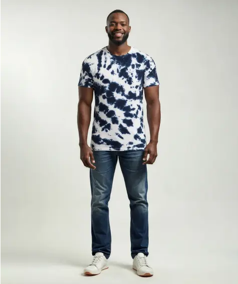 T-Shirt mit Batikmuster