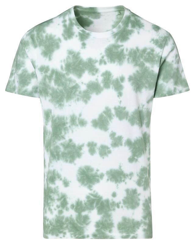T-shirt à motif batik homme, bleu pétrole (KiK T-Shirt mit Batikmuster (petrol)) — KiK, produit allemand authentique au Maroc