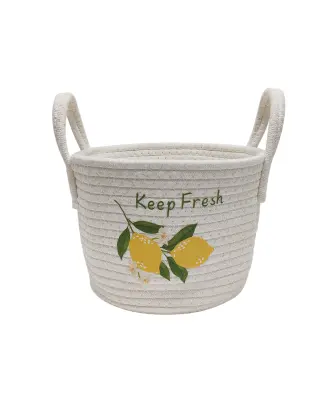 Aufbewahrungskorb aus Kordeln