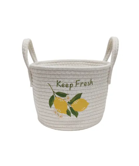 Aufbewahrungskorb aus Kordeln