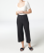 Culotte mit Streifenstruktur schwarz