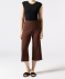 Culotte mit Streifenstruktur braun