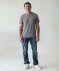 T-Shirt mit Struktur grau