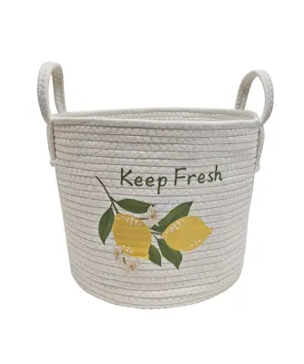 Aufbewahrungskorb aus Kordeln