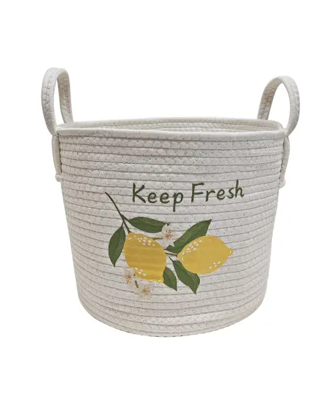 Aufbewahrungskorb aus Kordeln