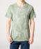 T-Shirt mit Palmenblättern hellgrün