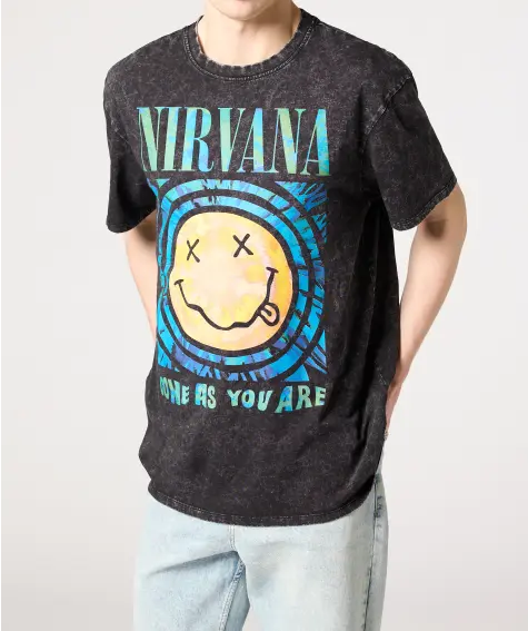 T-Shirt in ausgewaschener Optik