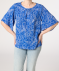 Bluse Paisley blau bedruckt