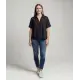 Blusa de manga corta de viscosa