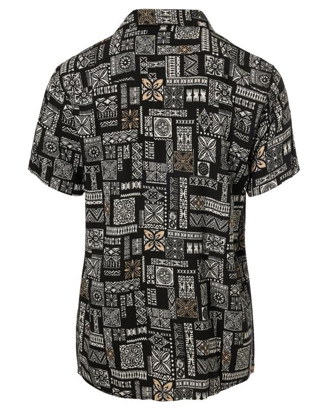 Chemise décontractée en viscose homme, noir/blanc (KiK Legeres Hemd aus Viskose (schwarz/weiß)) — KiK, produit allemand authentique au Maroc