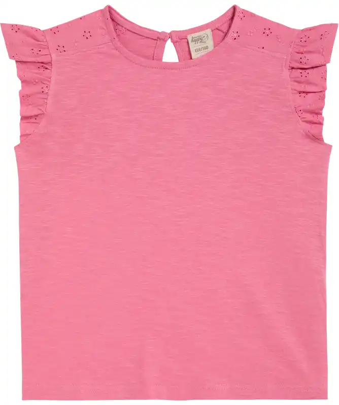 Kinder T-shirt met mouwen en ruches