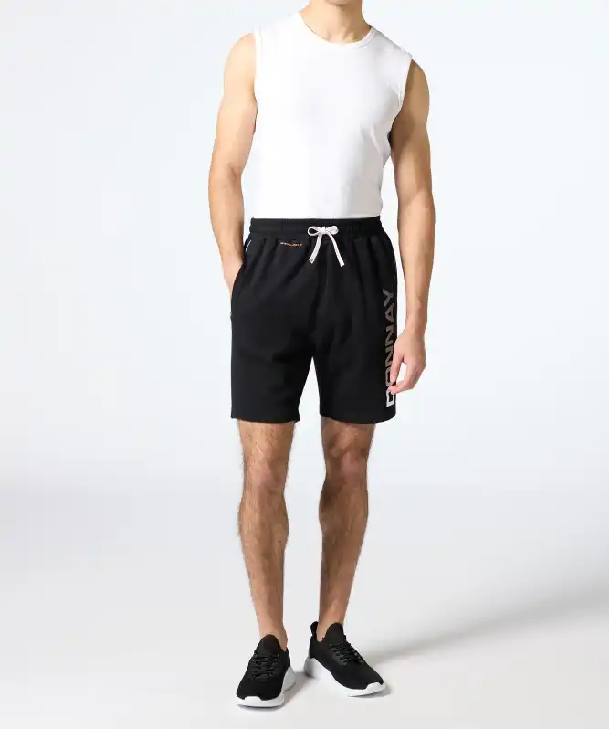 Sweatshort in zwart