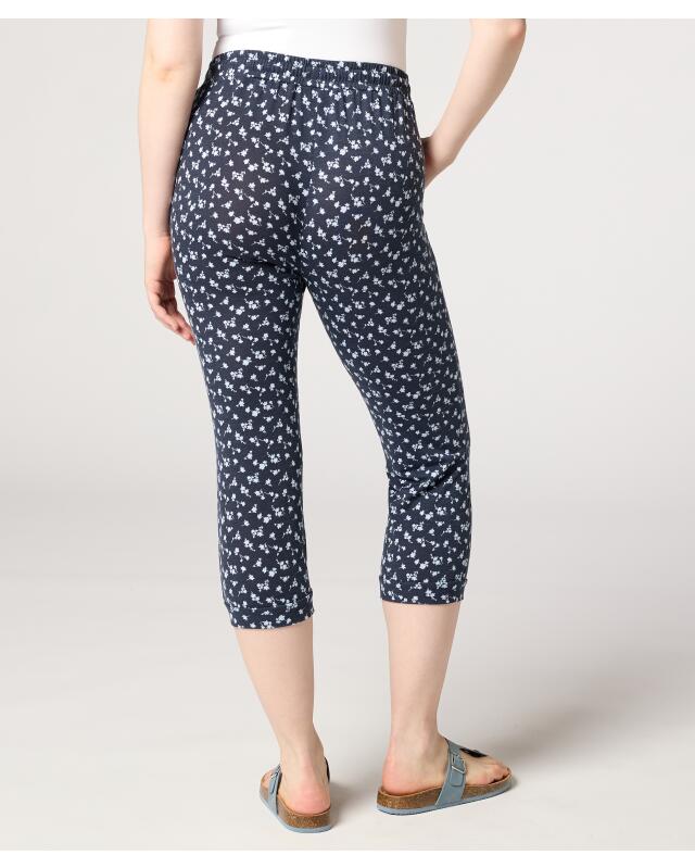 Floral trousers for women, floral print (KiK Hose Blumenmuster (Blumendruck)) — KiK, authentic German product in Morocco