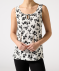 Viskózový top bílá/černá