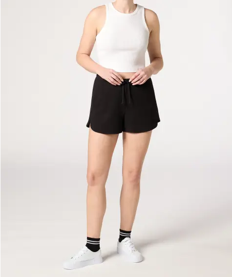 Korte broek met wafelstructuur