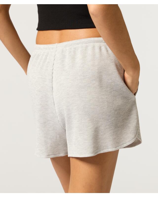 شورت بنسيج الوافل للنساء، رمادي مبرقش (KiK Shorts mit Waffelstruktur (grau melange)) — KiK, منتج ألماني أصلي في المغرب