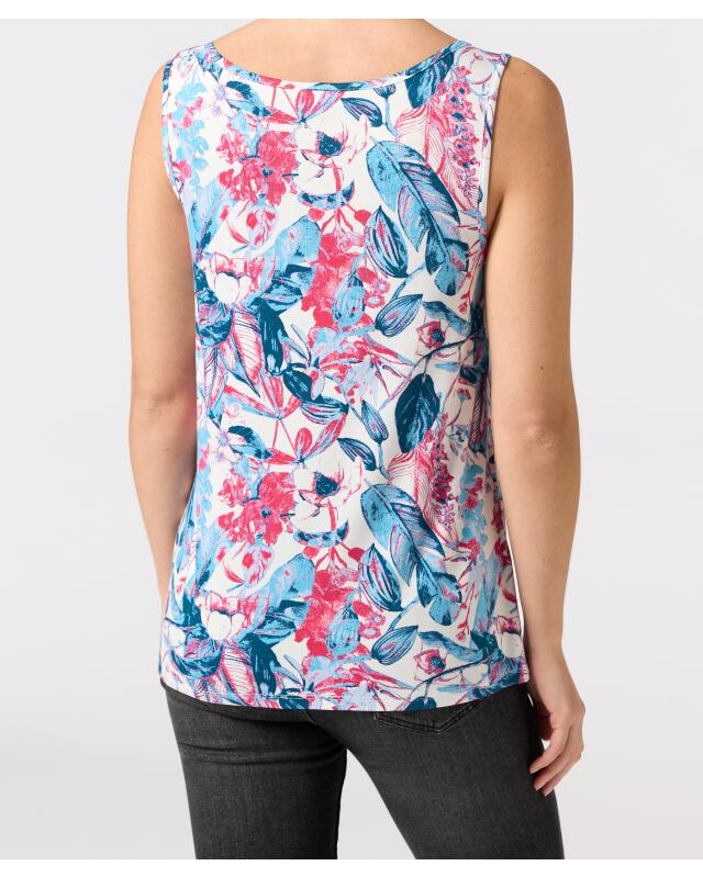 Top en viscose femme, à fleurs (KiK Top aus Viskose (Blumendruck)) — KiK, produit allemand authentique au Maroc