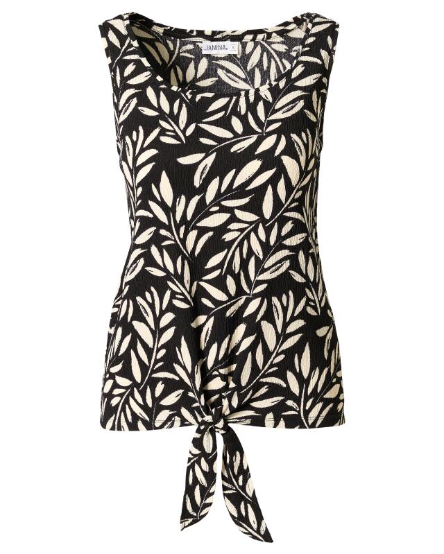 توب صيفي بدون أكمام للنساء، أسود/بيج (KiK Sommerliches Tanktop (schwarz/beige)) — KiK, منتج ألماني أصلي في المغرب