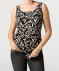 Sommerliches Tanktop schwarz/beige