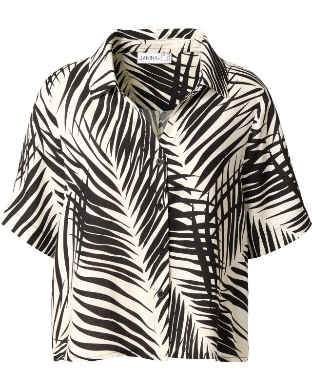 بلوزة من الفيسكوز بنقوش للنساء، بطبعة زيبرا (KiK Gemusterte Bluse aus Viskose (Zebradruck)) — KiK, منتج ألماني أصلي في المغرب